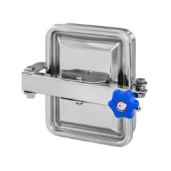 Люк прямокутний Zorzini 285, 235×185 мм, -0,9 / 0,5 bar, AISI 304L / AISI 316L