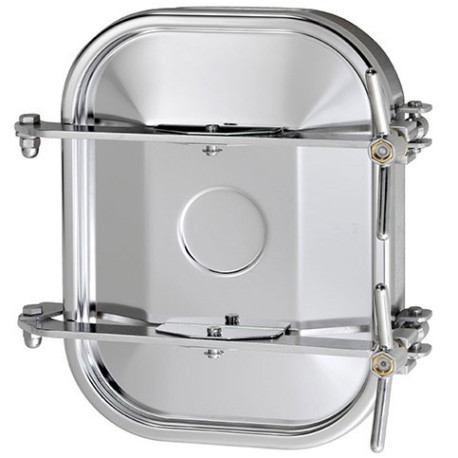 Люк прямокутний Zorzini 160/2B, 332×440 мм, -0,6 / 0,6 bar, AISI 304L / AISI 316L