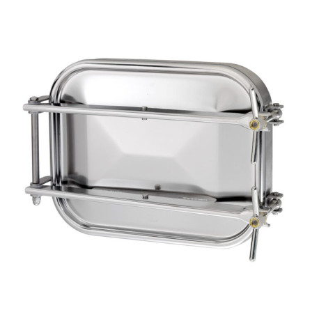 Люк прямокутний Zorzini 1600, 555×432 мм, -0,5 / 0,8 bar, AISI 304L / AISI 316L