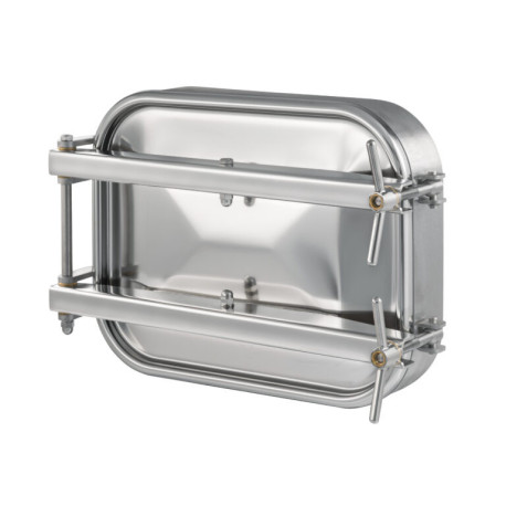Люк прямокутний Zorzini 1700, 555×432 мм, -0,5 / 1 bar, AISI 304L / AISI 316L