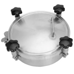 Люк круглий Laveggi D2 під тиск, Ø300–Ø1000 мм, AISI 304 / 316L