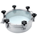 Люк круглий Laveggi D26 зі скляною кришкою, NW300–NW600, AISI 304 / 316L