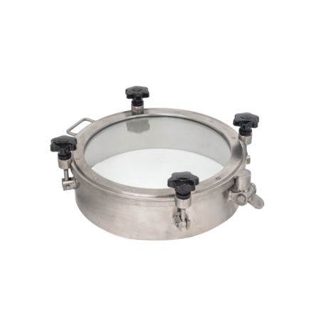 Люк круглий Laveggi D26E Eco зі скляною кришкою, NW400–NW500, AISI 304 / 316L