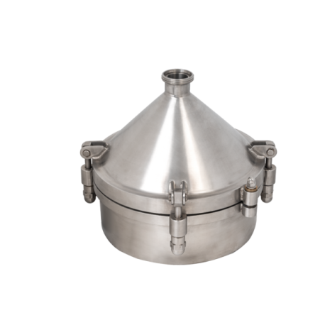 Люк круглий Laveggi D32 конічний нижній, NW400–NW600, AISI 304 / 316L