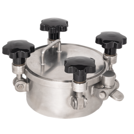 Люк круглий Laveggi D2 150-200-250 під тиск +15 bar, AISI 304 / 316L
