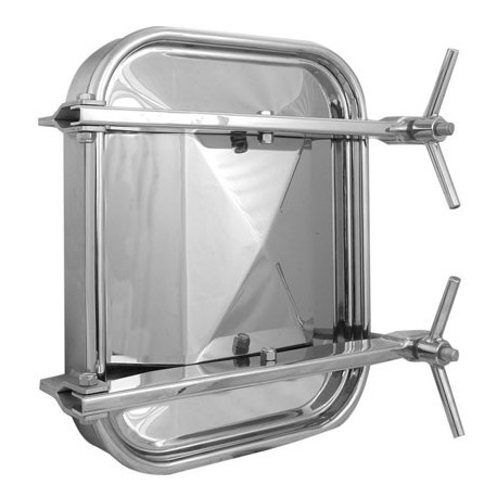 Люк прямокутний Laveggi B2 Eco, 530×410 мм, -1,0/+1,0 bar, AISI 304 / 316L