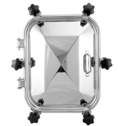 Люк прямокутний Laveggi B23, 530×410 мм, -1,0/+0,6 bar, AISI 304 / 316L