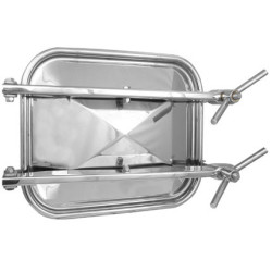 Люк прямокутний Laveggi B6 Eco, 530×410 мм, -1,0/+1,0 bar, AISI 304 / 316L