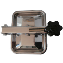 Люк прямокутний Laveggi B27, 175×225 мм, рама h 40×5, -1,0/+0,5 bar, AISI 304 / 316L