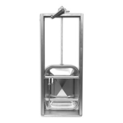 Люк гільйотинний Laveggi G1 Eco, 530×410 мм, 0,8 bar, AISI 304 / 316L