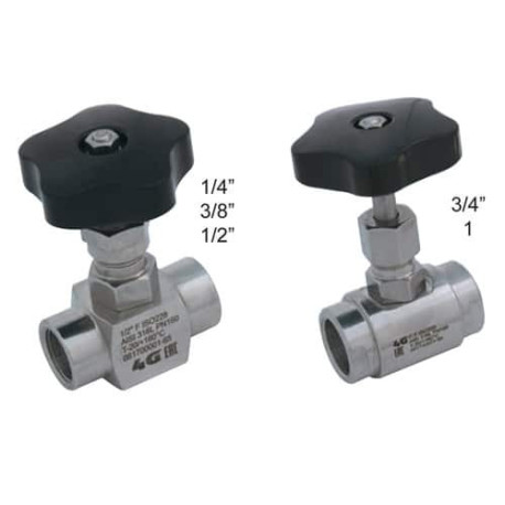 Голчастий кран 4G Ghidini 658004 NPT F/F