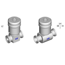 Голчастий кран 4G Ghidini 658230 Clamp з градуйованим маховиком