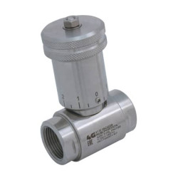 Кран-регулятор витрати 4G Ghidini 678201 з градуйованим маховиком ISO 228 F/F