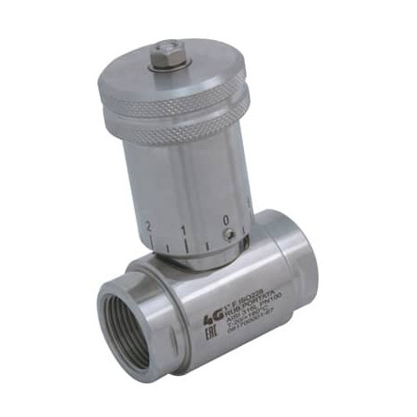 Кран-регулятор витрати 4G Ghidini 678201 з градуйованим маховиком ISO 228 F/F