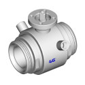Кран 4G Ghidini 103025C, площадка ISO 5211, DIN 11851 F/F, сорочка обігріву, Tenuta Standard