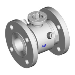 Кран 4G Ghidini 103050C, площадка ISO 5211, EN1092-1, сорочка обігріву, Tenuta Standard
