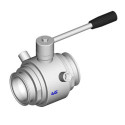 Кульовий кран 4G Ghidini 130130C Clamp / труба DIN, з сорочкою обігріву, стандартне ущільнення