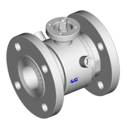 Кран 4G Ghidini 133050C, площадка ISO 5211, EN1092-1, сорочка обігріву, Tenuta Integrale