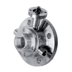 Кран 4G Ghidini 153001E, площадка ISO 5211, ISO 228 F, сорочка обігріву, Tenuta Standard