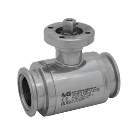 Асептичний кран 4G Ghidini 103067, площадка ISO 5211, DIN11864-3 Reihe B, NKS F, Tenuta Standard