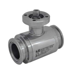 Асептичний кран 4G Ghidini 103068, площадка ISO 5211, DIN11864-3 Reihe B, BKS+NKS F/M, Tenuta Standard
