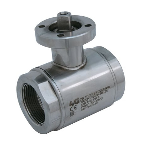 Кран 4G Ghidini 103004, площадка ISO 5211, F NPT, Tenuta Standard