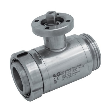 Кран 4G Ghidini 103026, площадка ISO 5211, DIN 11851 F/M, Tenuta Standard
