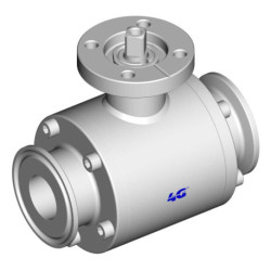 Кран 4G Ghidini 113030, площадка ISO 5211, Clamp BS, Tenuta Standard