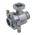 Кран 4G Ghidini 123030, площадка ISO 5211, Clamp BS, Tenuta Standard