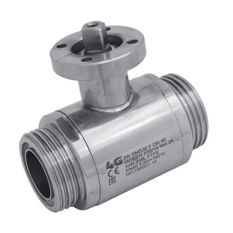 Кран 4G Ghidini 133044, площадка ISO 5211, SMS F/F, Tenuta Integrale