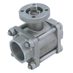 Трискладовий кран 4G Ghidini 503004, площадка ISO 5211, F NPT, Tenuta Standard