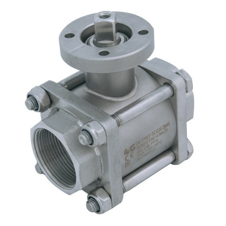 Трискладовий кран 4G Ghidini 503004, площадка ISO 5211, F NPT, Tenuta Standard
