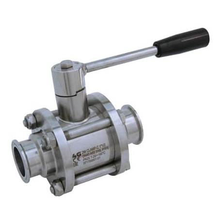 Трискладовий кран 4G Ghidini 510130, Clamp BS, Tenuta Standard