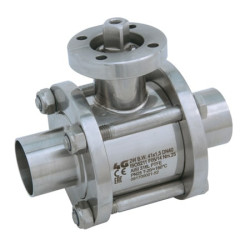 Трискладовий кран 4G Ghidini 523042, площадка ISO 5211, B.W. ISO 1127, Tenuta Standard