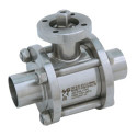 Трискладовий кран 4G Ghidini 523042, площадка ISO 5211, B.W. ISO 1127, Tenuta Standard
