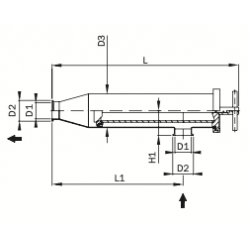 Кутовий фільтр по стандарту DIN clamp-clamp AWH